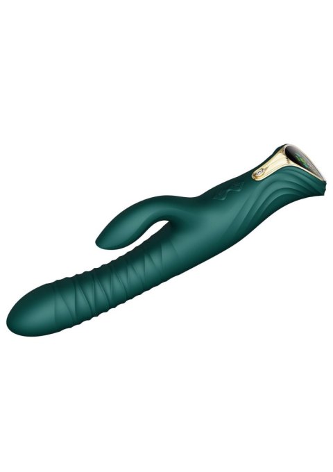 Wibrator króliczek Mose thrusting z podgrzewaniem zielony 25.8 cm