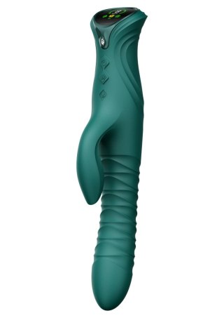 Wibrator króliczek ZALO Mose 2 z podgrzewaniem zielony 25,8 cm