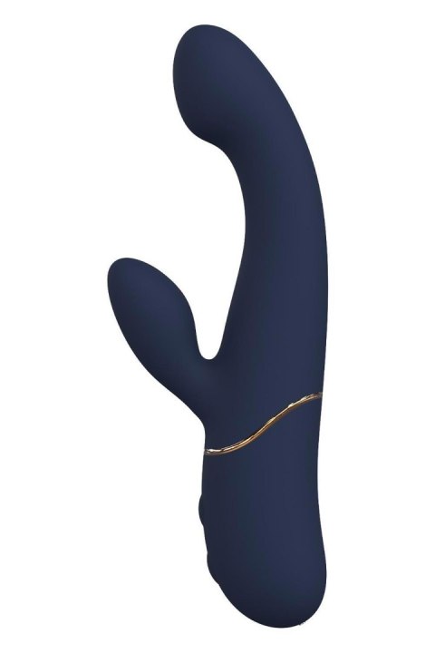 Wibrator króliczek duo Hestia ciemnoniebieski silikonowy USB 21 cm Dreamtoy