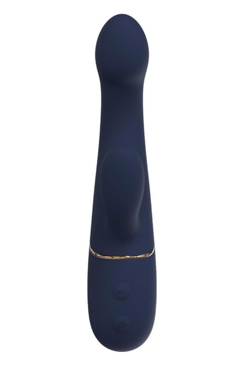 Wibrator króliczek duo Hestia ciemnoniebieski silikonowy USB 21 cm Dreamtoy