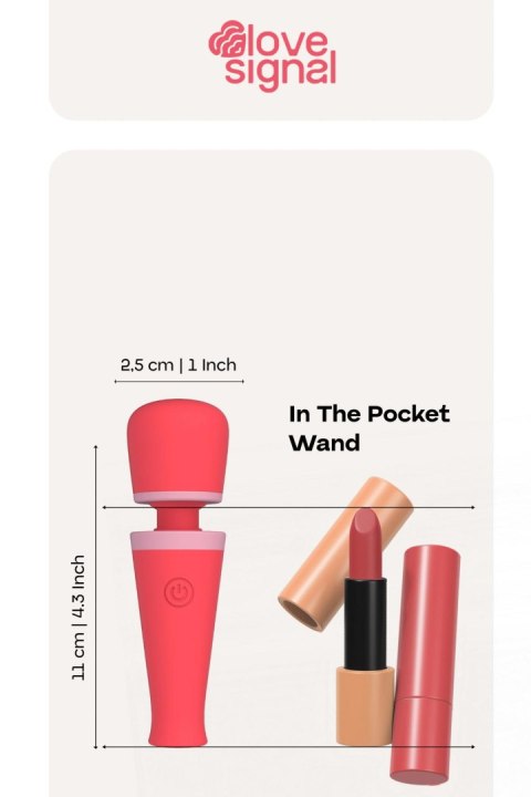 Wibrator silikonowy In The Pocket Wand Dream Toys USB