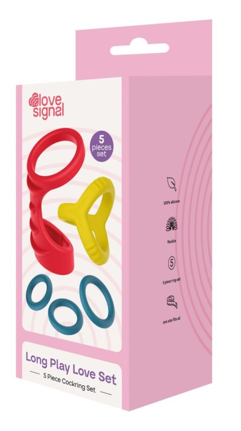 Zestaw pierścieni silikonowych Dream Toys Long Play Love Set