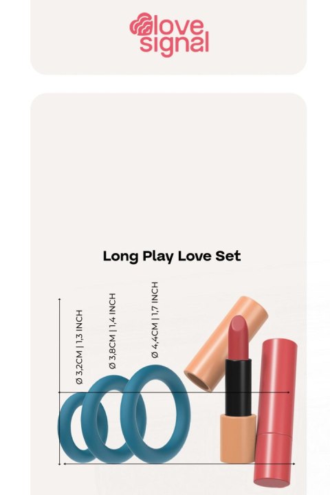 Zestaw pierścieni silikonowych Dream Toys Long Play Love Set