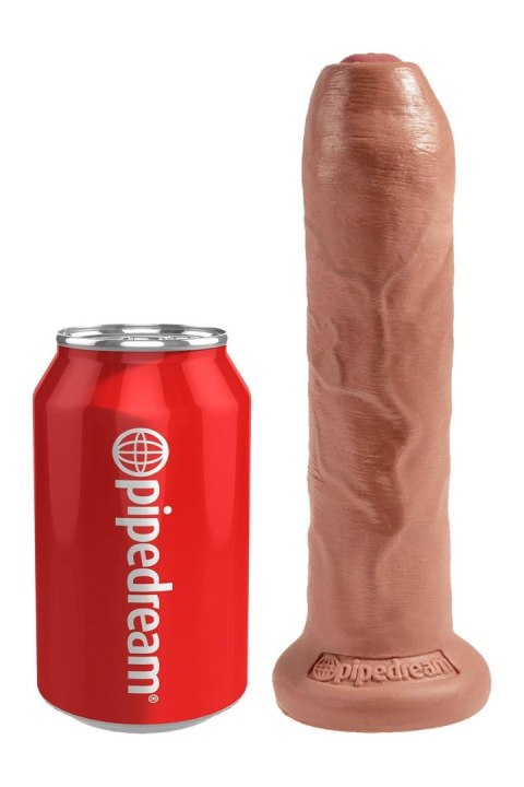 Dildo realistyczne King Cock nieobritzane 18 cm opalony