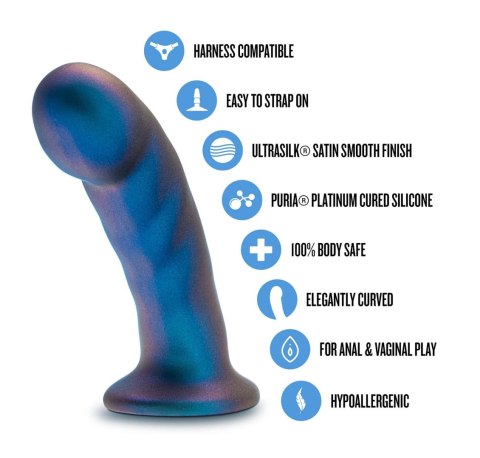 Dildo silikonowe Temptasia Rebellion niebieskie 14 cm