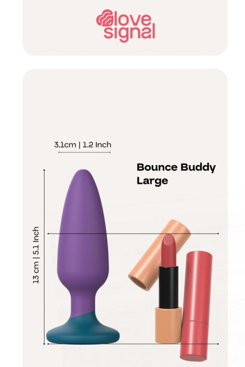 Korek analny Bounce Buddy Large silikonowy 13 cm