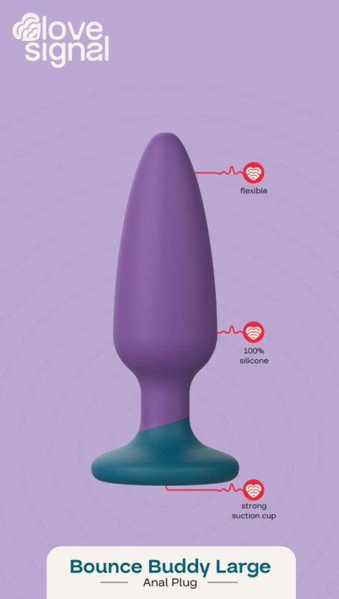 Korek analny Bounce Buddy Large silikonowy 13 cm