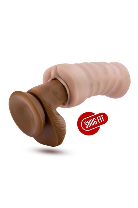 Masturbator wibrujący Destini beżowy 13 cm