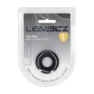 Pierścień erekcyjny silikonowy Levelz XS czarny
