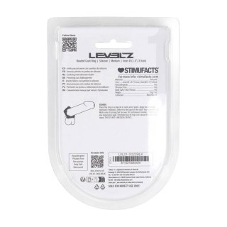 Pierścień erekcyjny silikonowy koralikowy Levelz czarny M 3,5cm
