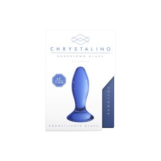 Szklany korek analny Chrystalino 11,5 cm
