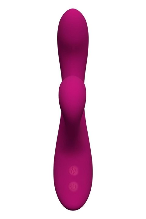 Wibrator króliczek Blush Quinn bordowy silikonowy USB 23 cm