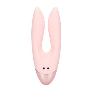 Wibrator podwójny Amour Loveline silikonowy różowy 11 cm