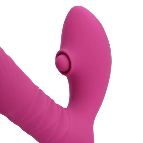 Wibrator punktu G Loveline z pchnięciami i tappingiem różowy 15,6 cm