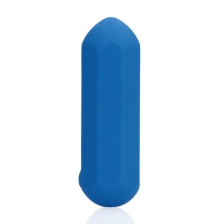 Wibrator silikonowy heksagonalny Loveline niebieski 7,2 cm