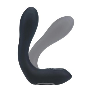 Giętki masażer prostaty Levelz wibrujący nagrzewający stukający czarny