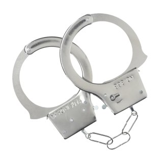 Kajdanki metalowe klasyczne Ouch! srebrne 24 cm