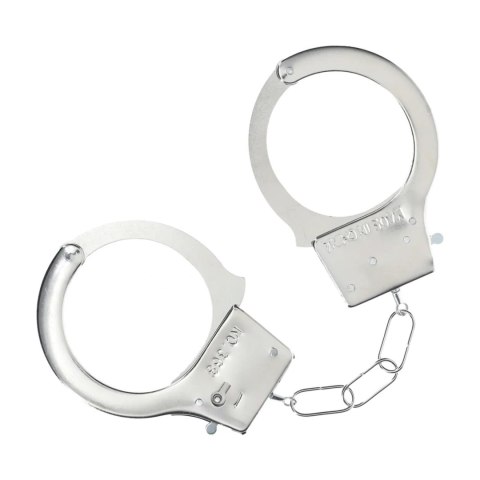 Kajdanki metalowe klasyczne Ouch! srebrne 24 cm