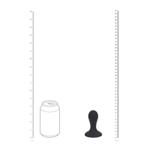 Korek analny z grzechotką Levelz silikonowy S czarny 8,5 cm