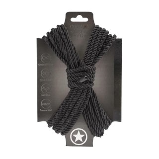 Lina bondage Ouch! poliestrowa czarna 10 m
