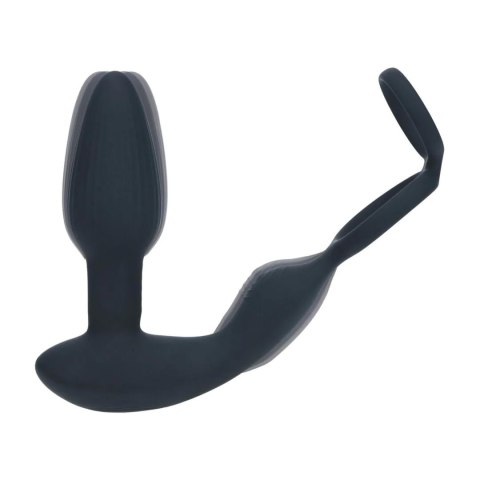 Masażer prostaty Levelz silikonowy z rotującymi koralikami i pilotem 17 cm