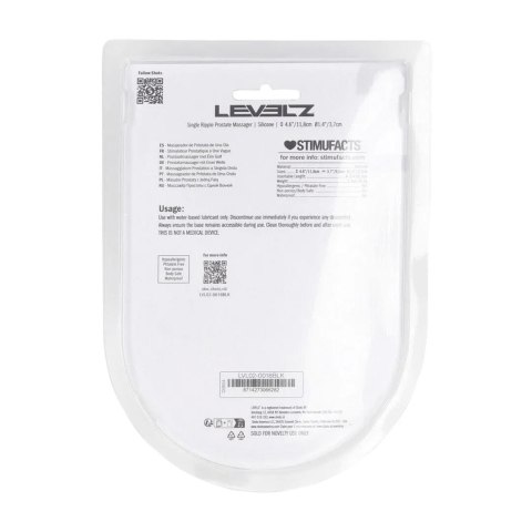 Masażer prostaty silikonowy Levelz Level 2 czarny 11,8 cm