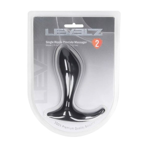 Masażer prostaty silikonowy Levelz Level 2 czarny 11,8 cm