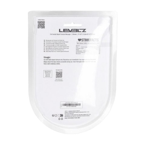 Masażer prostaty silikonowy Levelz Level 2 czarny 12 cm