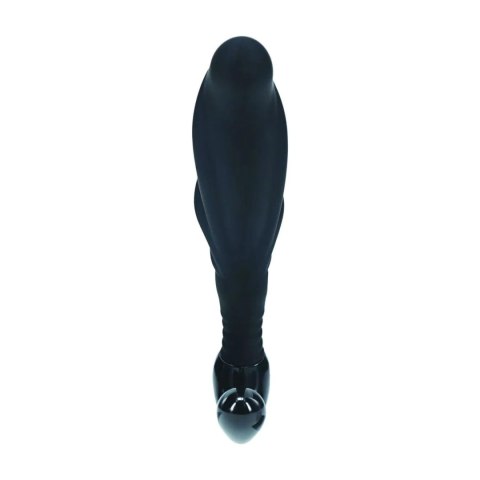 Masażer prostaty silikonowy Levelz falisty L czarny 12,4 cm