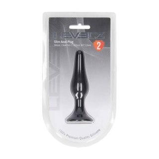 Smukły korek analny Levelz Level 2 silikonowy czarny S