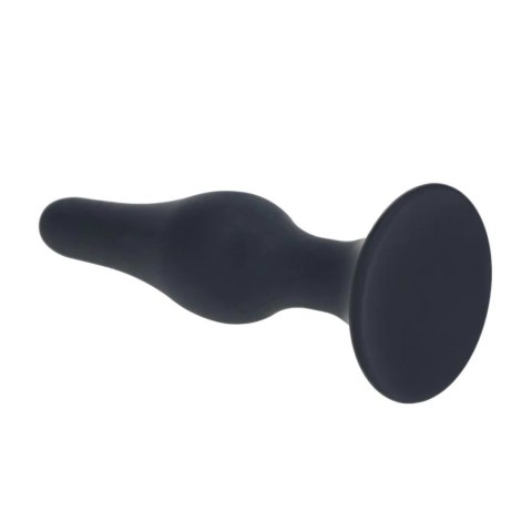 Smukły silikonowy korek analny Levelz L czarny 12,5 cm