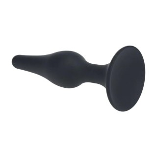 Smukły silikonowy korek analny Levelz XL czarny 15,5 cm