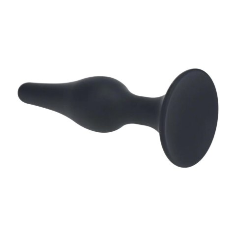 Smukły silikonowy korek analny Levelz XL czarny 15,5 cm