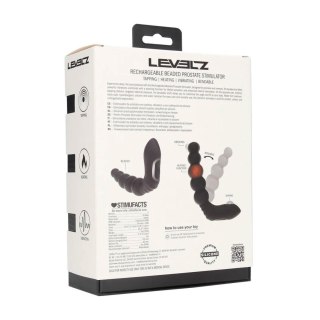Stymulator prostaty wibrujący podgrzewany giętki silikonowy czarny