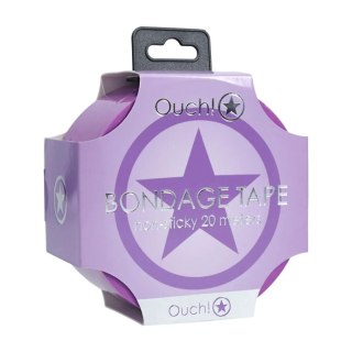 Taśma PVC nieklejąca Ouch fioletowa 20m