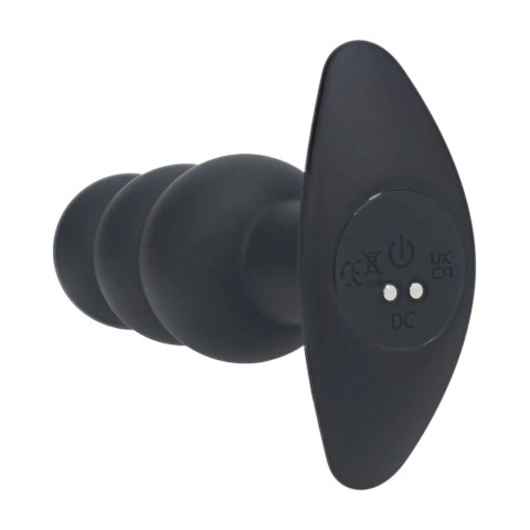 Wibrujący korek analny Tri Bulb silikonowy Levelz czarny USB