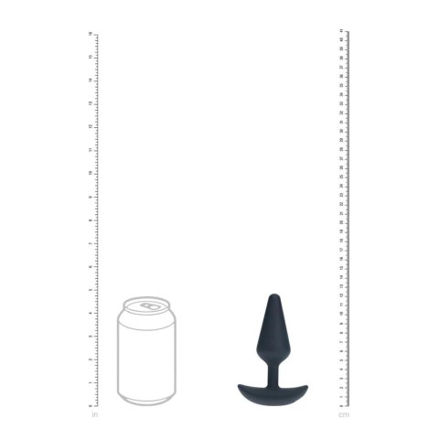 Wibrujący korek analny silikonowy Levelz M czarny 12 cm