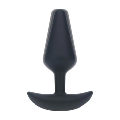 Wibrujący korek analny silikonowy Levelz M czarny 12 cm