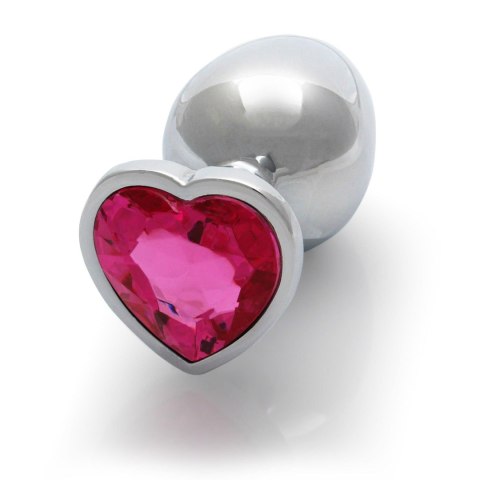 Aluminiowy korek analny Heart Gem Ouch średni 7 cm