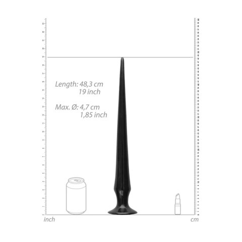 Dildo analne z kolcami Ouch 47 cm PVC