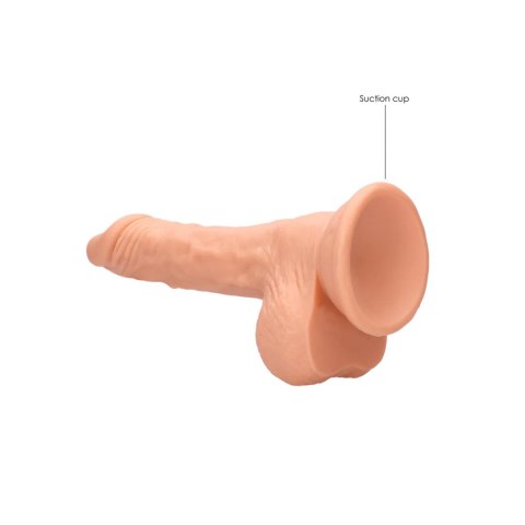 Dildo realistyczne z jądrami RealRock TPE 19 cm