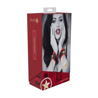Kajdanki Milan Collection Ouch czarny czerwony