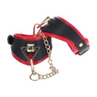Kajdanki Milan Collection Ouch czarny czerwony