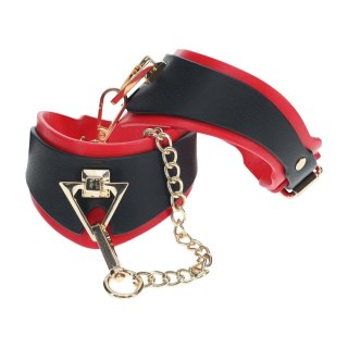 Kajdanki na nogi Milan Collection Ouch! czarno czerwone