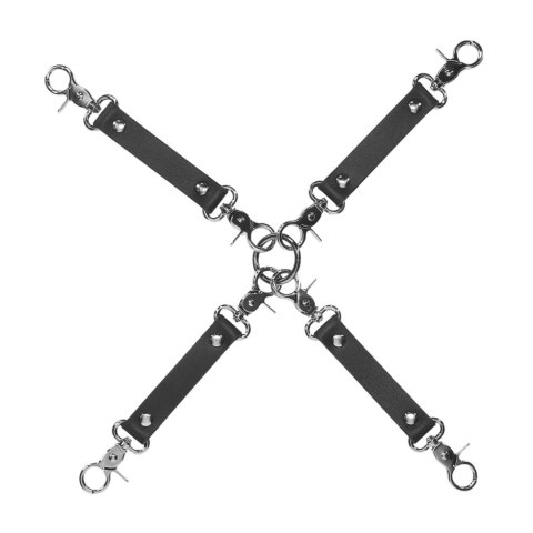 Łączniki hogtie 4-punktowe Venice Collection Ouch czarny