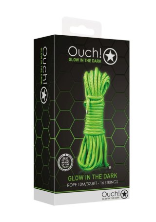 Lina bondage Ouch! 10m neonowa świecąca w ciemności
