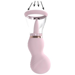 Pompka ładowalna na piersi i srom Sensual Pumped różowa