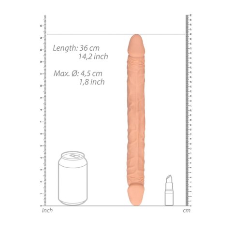 Dildo podwójne RealRock TPE 36 cm