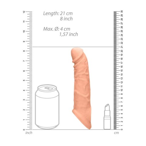 Przedłużka na penisa RealRock realistyczna TPE 22 cm