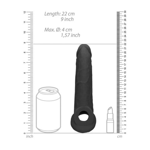 Realistyczna przedłużka na penisa RealRock TPE 20 cm